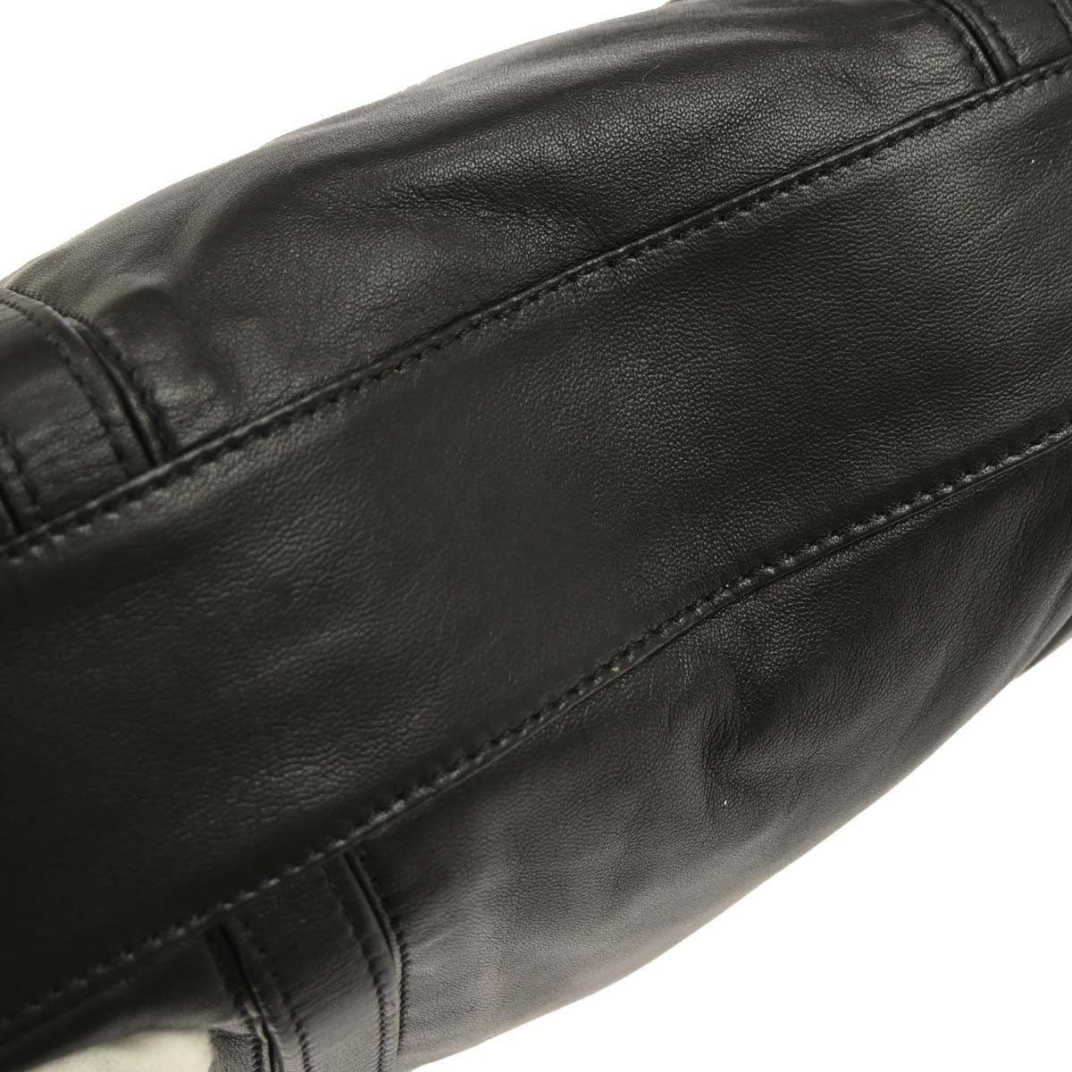 Loewe Vintage Anagram Tote Leather, BLACK, LEATHER, Tote bag