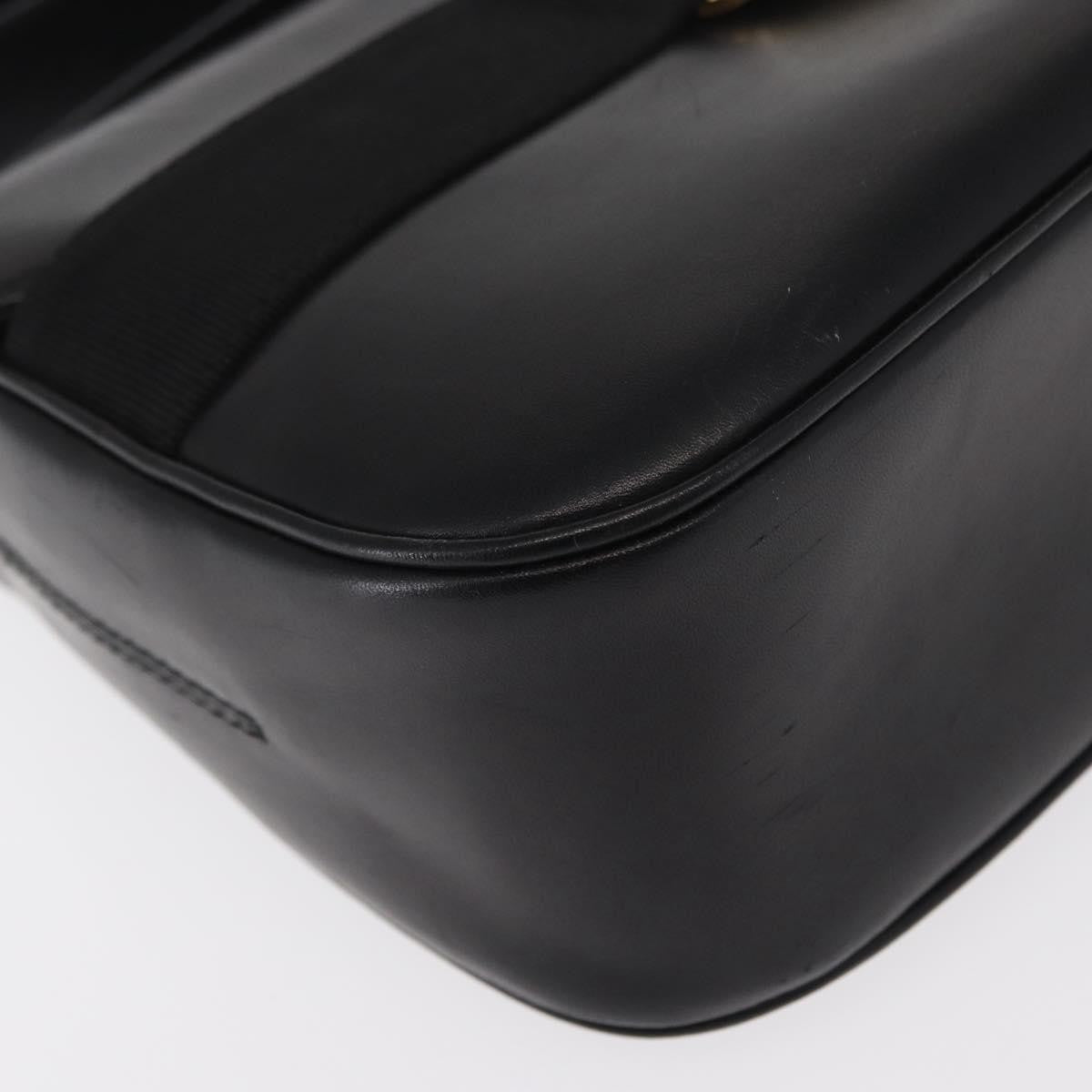 Salvatore Ferragamo Vala Shoulder Bag Leather, BLACK, LEATHER, Shoulder bag