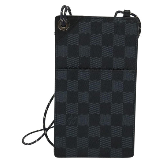 Louis Vuitton Pochette Phone Damier Graphite Canvas, GRAY, CANVAS, Shoulder bag