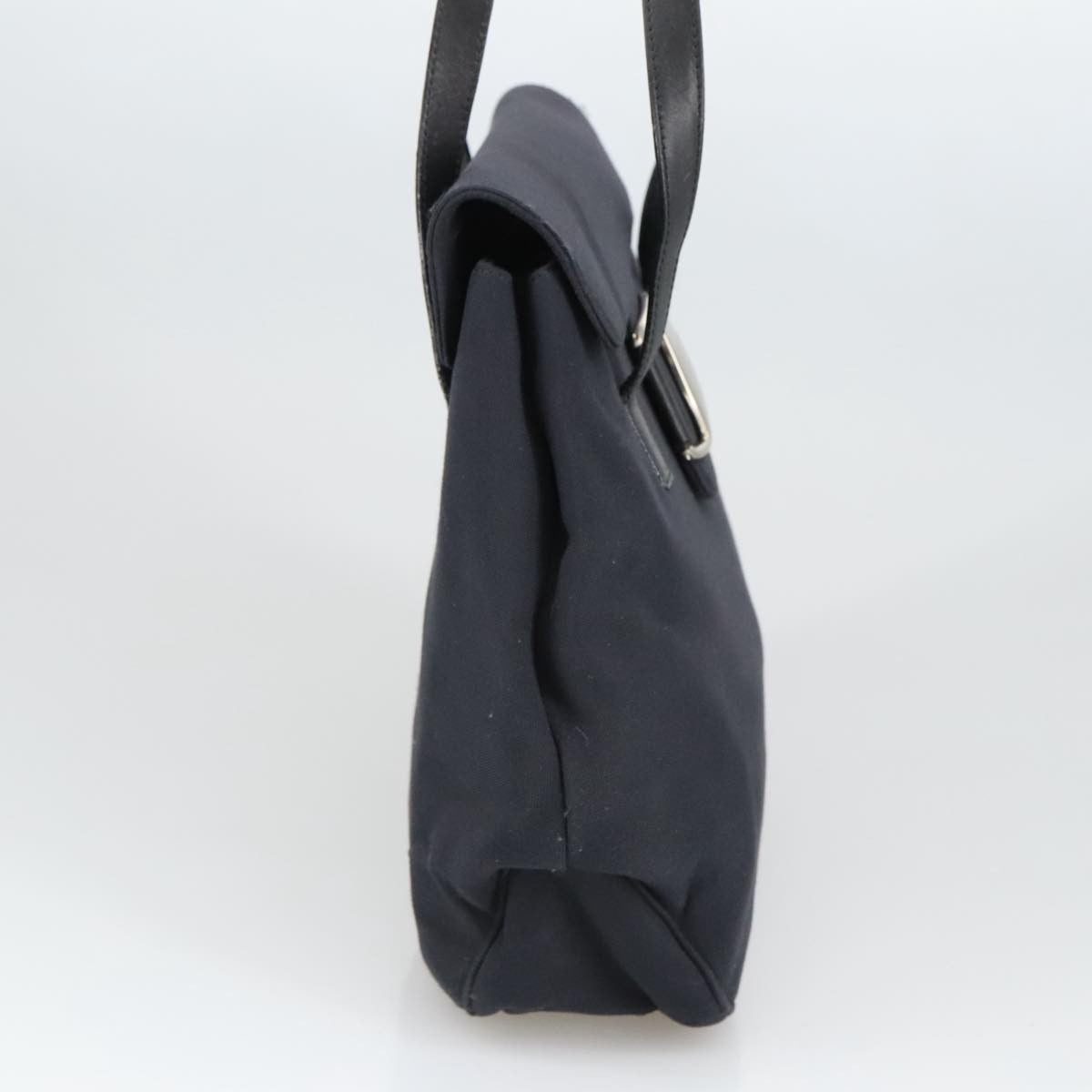 Salvatore Ferragamo Vala Shoulder Bag Canvas, BLACK, CANVAS, Shoulder bag