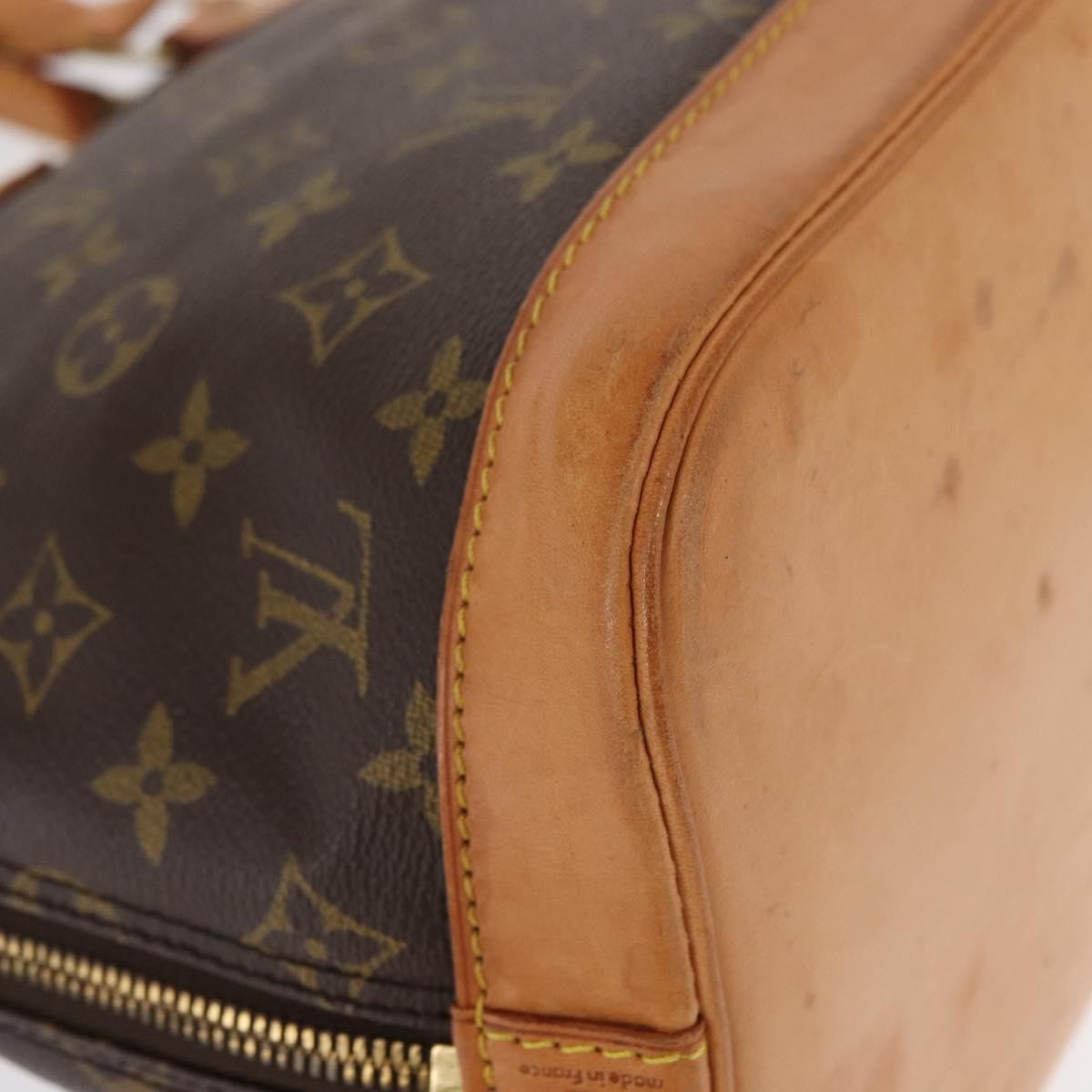 Louis Vuitton Alma Handbag Monogram Canvas, BROWN, CANVAS, Handbag