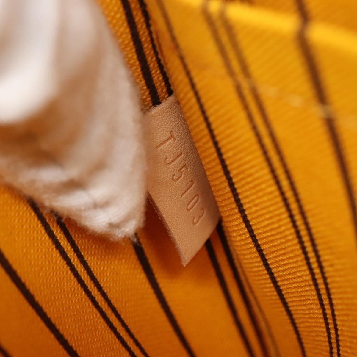 Louis Vuitton Neverfull Pochette Monogram Canvas, BROWN, CANVAS, Tote bag