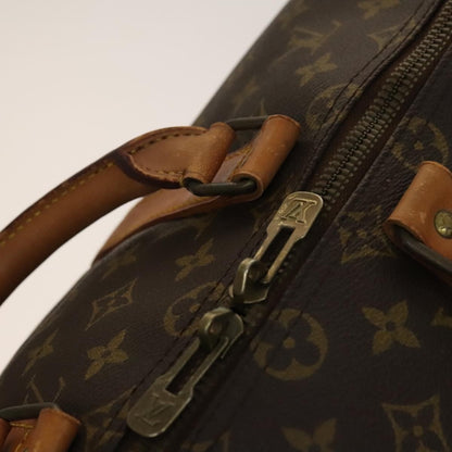 Louis Vuitton Keepall Bag Monogram Canvas, BROWN, CANVAS, Travel bag