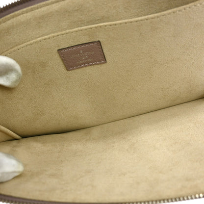 Louis Vuitton Zip Around Pochette Jour Leather, GRAY, LEATHER, Clutche & pouche