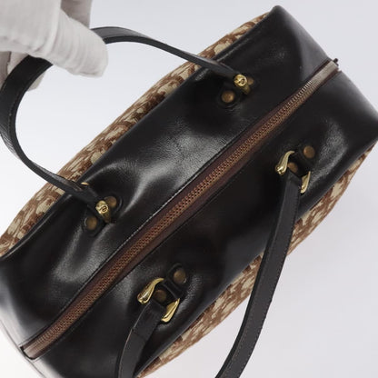 Christian Dior Vintage Trotter Handbag Canvas, BEIGE, CANVAS, Handbag