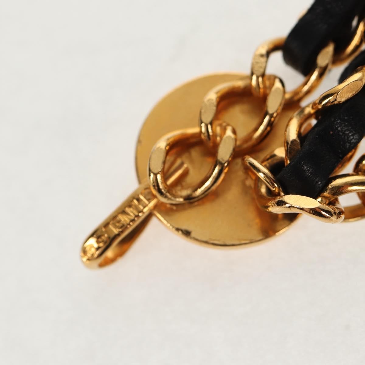 Chanel Vintage Multi-Chain Medallion Belt Metal and Leather, GOLD, METAL, Belts