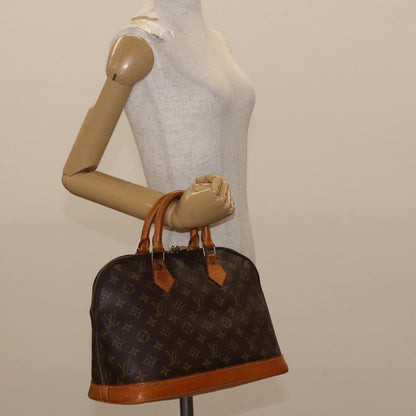 Louis Vuitton Vintage Alma Handbag Monogram Canvas, BROWN, CANVAS, Handbag