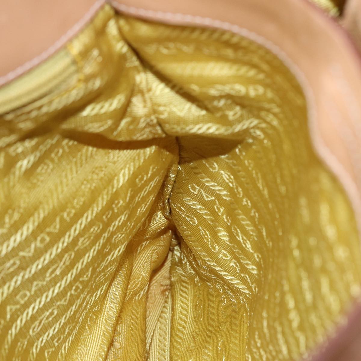 Prada Vintage Flap Messenger Bag Tessuto, YELLOW, NYLON, Shoulder bag