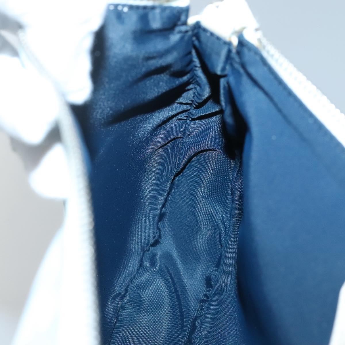 Christian Dior Vintage Saddle Bag Diorissimo Canvas, BLUE, CANVAS, Clutche & pouche