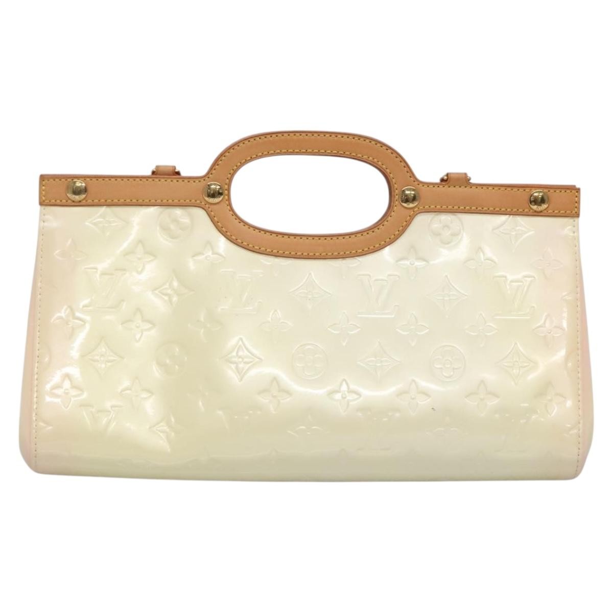 Louis Vuitton Roxbury Drive Handbag Monogram Vernis, BEIGE, PATENT_LEATHER, Handbag