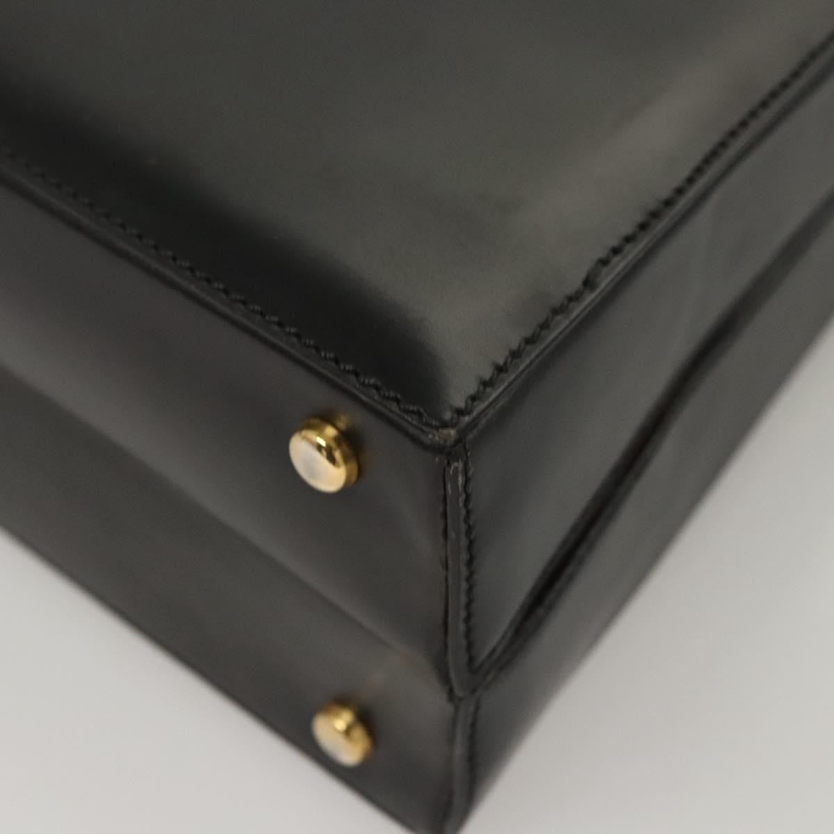 Celine Shoulder Bag Leather, BLACK, LEATHER, Shoulder bag