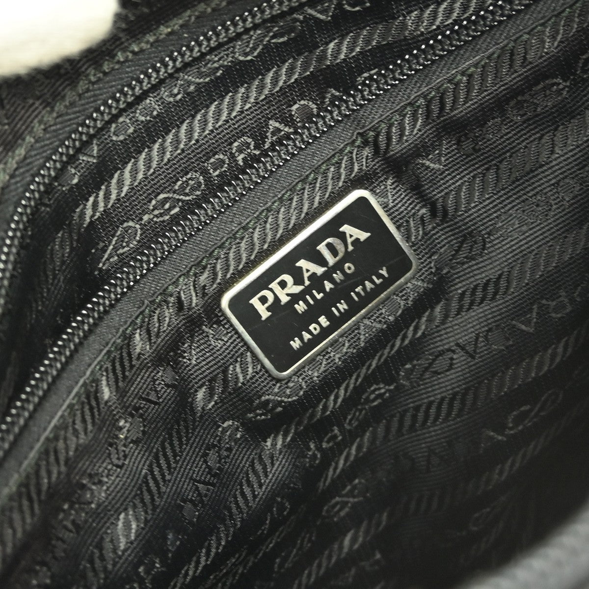 Prada Vintage Shoulder Bag Leather, BLACK, LEATHER, Shoulder bag