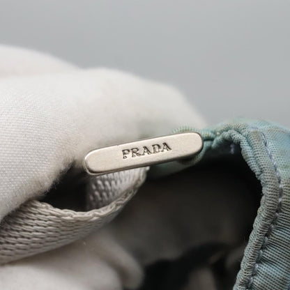 Prada Flat Messenger Bag Tessuto, BLUE, NYLON, Shoulder bag
