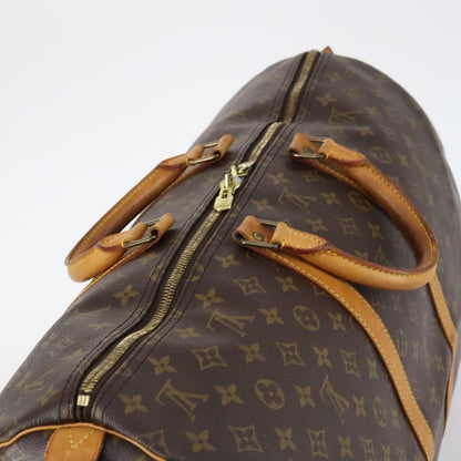 Louis Vuitton Keepall Bandouliere Bag Monogram Canvas, BROWN, CANVAS, Travel bag