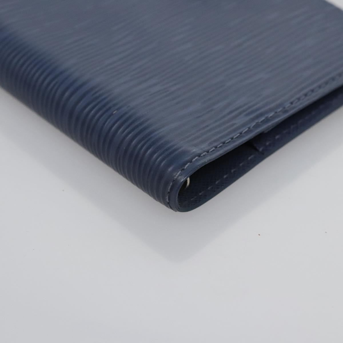 Louis Vuitton Agenda Cover Epi Leather, BLUE, LEATHER, Wallets