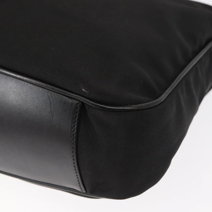 Gucci Vintage Bamboo Handle Bag Nylon, Black, Nylon, Handbag