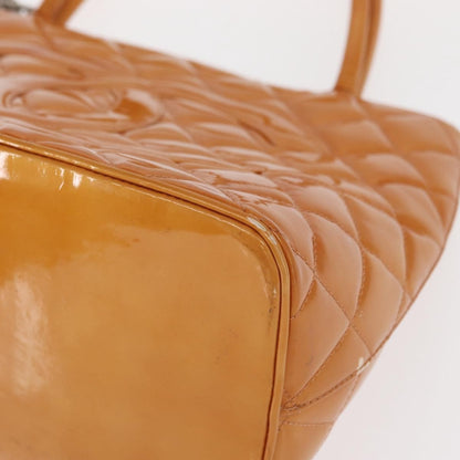 Chanel Medallion Tote Quilted Patent, BEIGE, PATENT_LEATHER, Tote bag