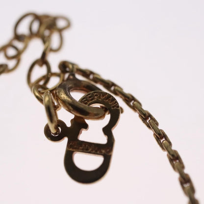 Christian Dior CD Pendant Necklace Metal, GOLD, METAL, Necklace