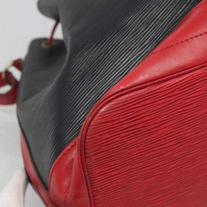 Louis Vuitton Bicolor Noe Handbag Epi Leather, BLACK, LEATHER, Handbag