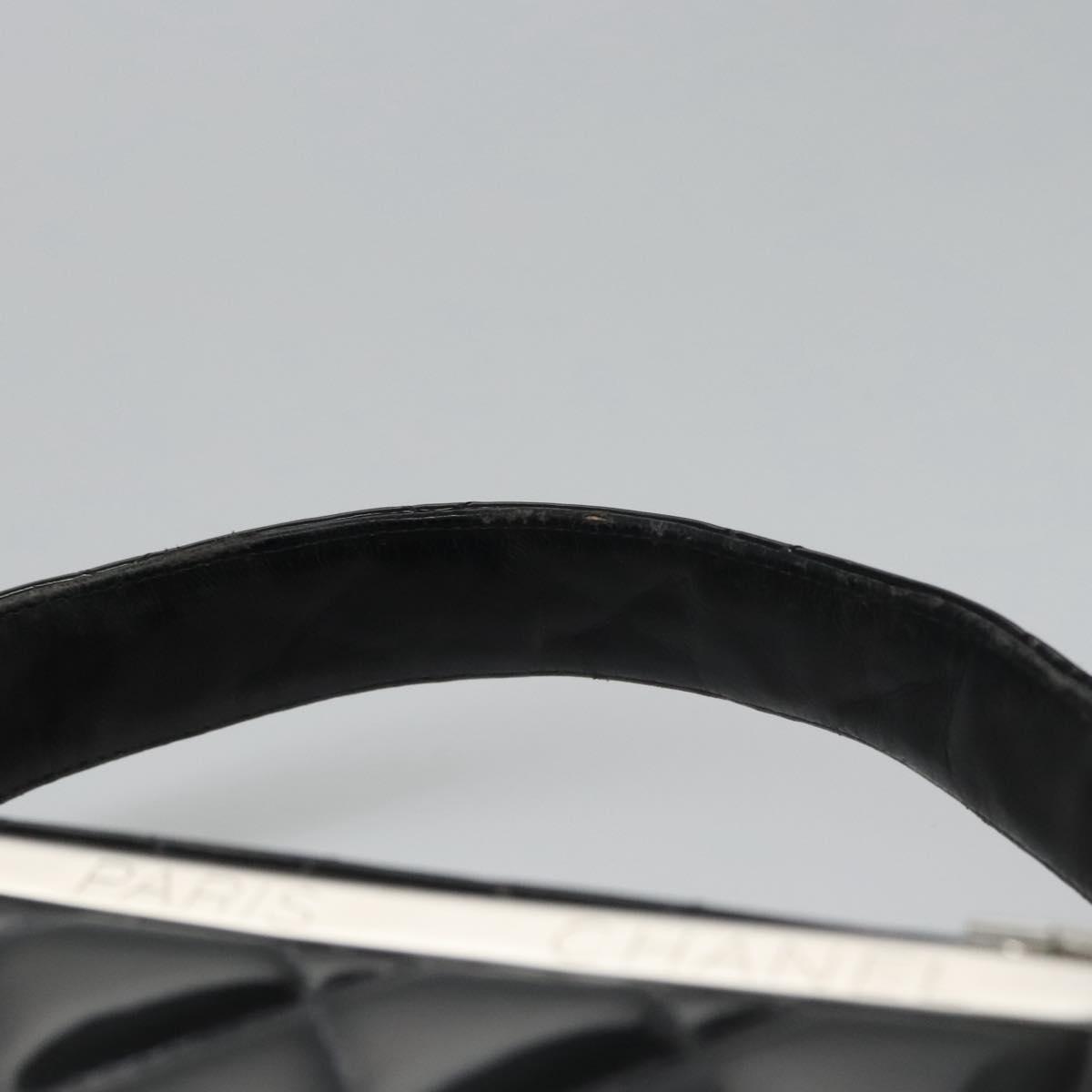 Chanel Vintage Vanity Case Patent, BLACK, PATENT_LEATHER, Toiletry Case