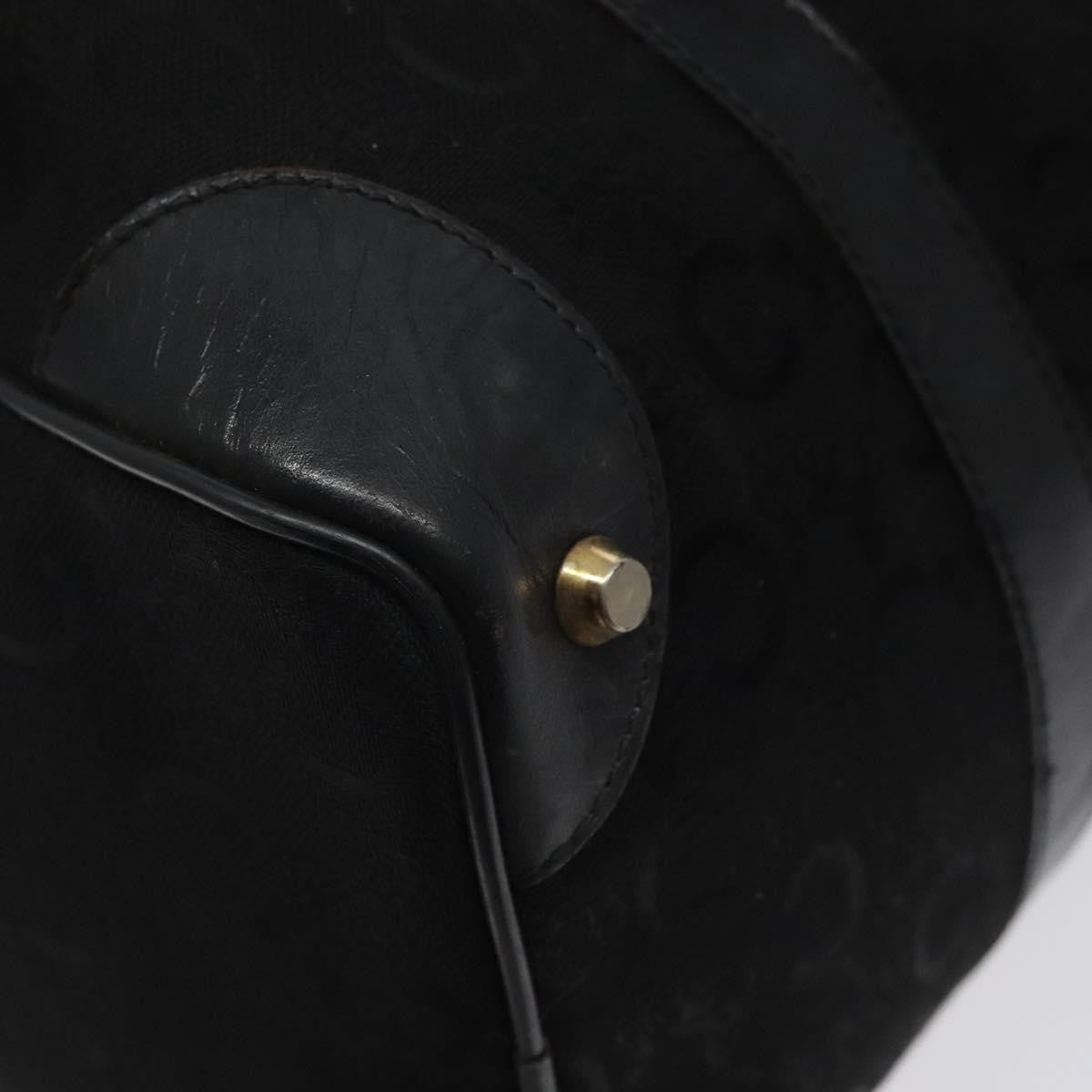 Celine C Sulky Handbag Canvas, BLACK, CANVAS, Handbag