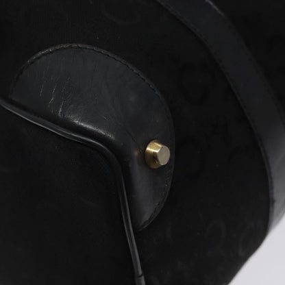 Celine C Sulky Handbag Canvas, BLACK, CANVAS, Handbag