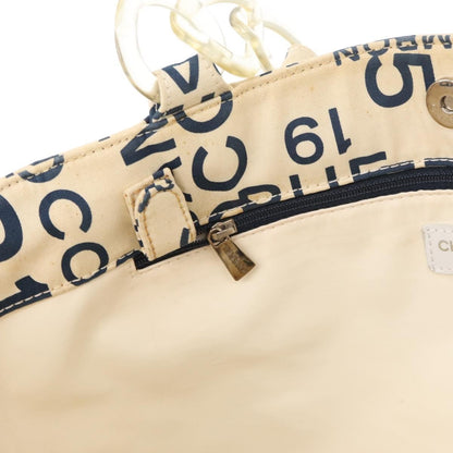 Chanel 31 Rue Cambon Beach Zip Tote Printed Canvas, NAVY, CANVAS, Tote bag