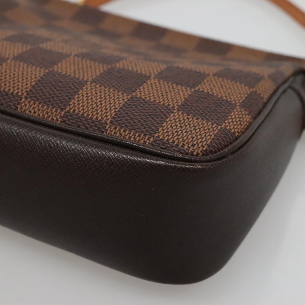 Louis Vuitton Trousse Make Up Bag Damier, BROWN, CANVAS, Clutche & pouche