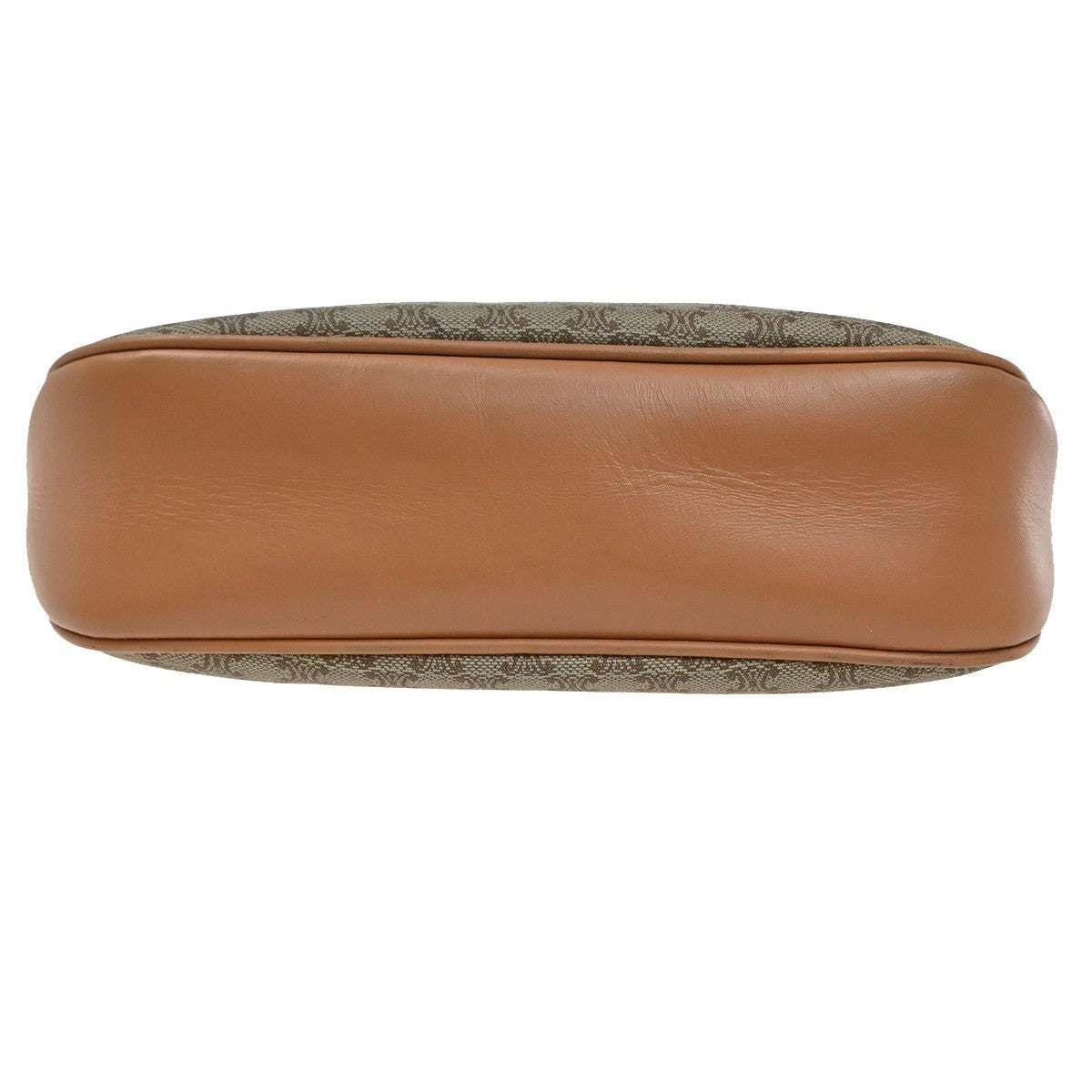 Celine Vintage Macadam Shoulder Bag Canvas and Leather, BROWN, CANVAS, Shoulder bag