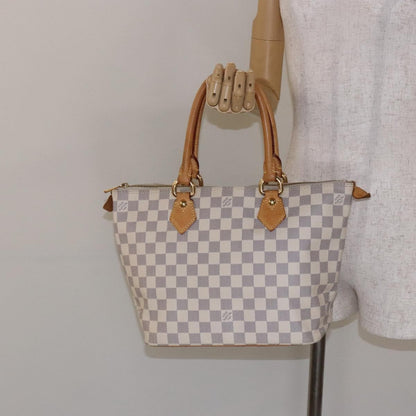 Louis Vuitton Saleya Handbag Damier, WHITE, CANVAS, Tote bag
