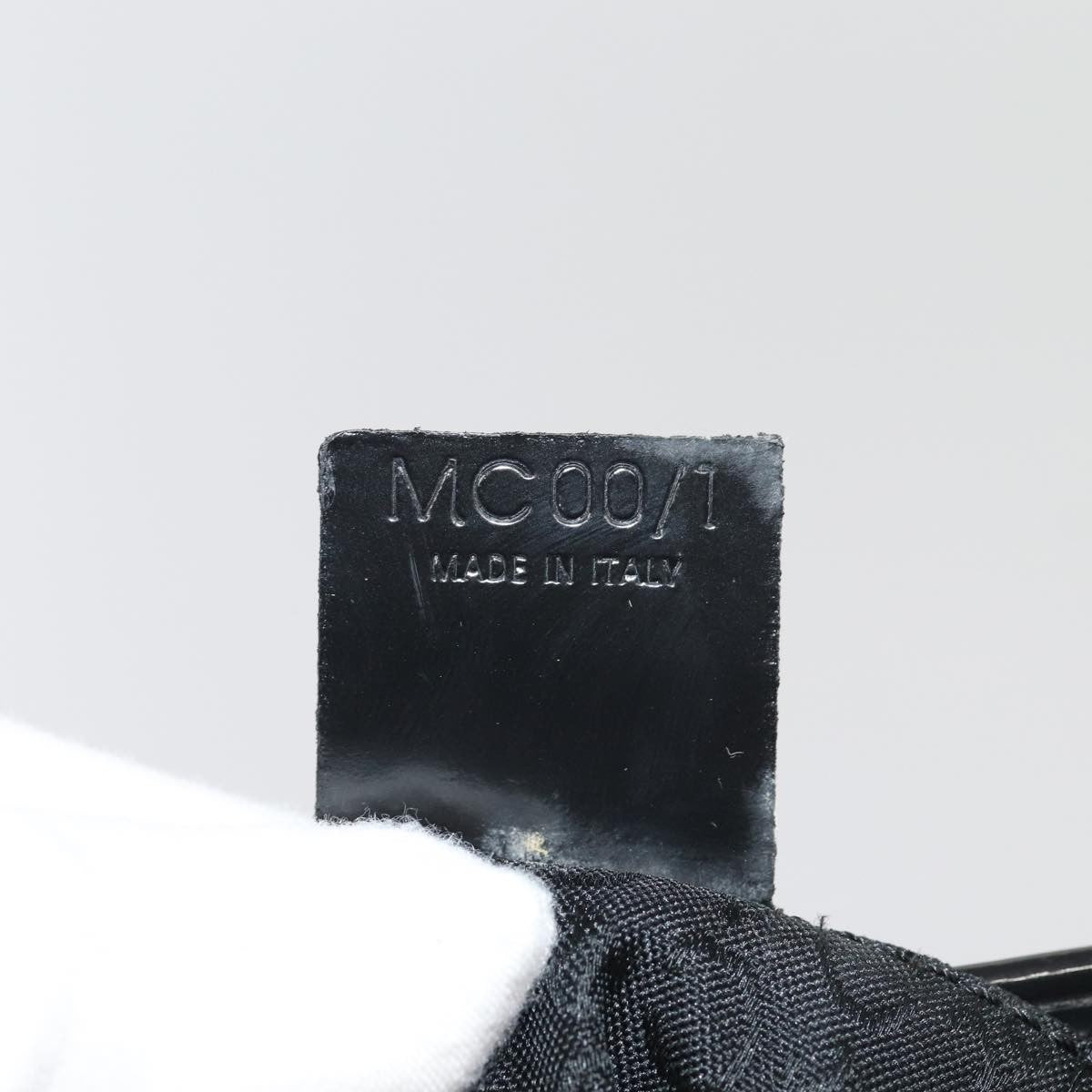 Celine Vintage Macadam Shopper Tote Venyl, BLACK, CANVAS, Tote bag