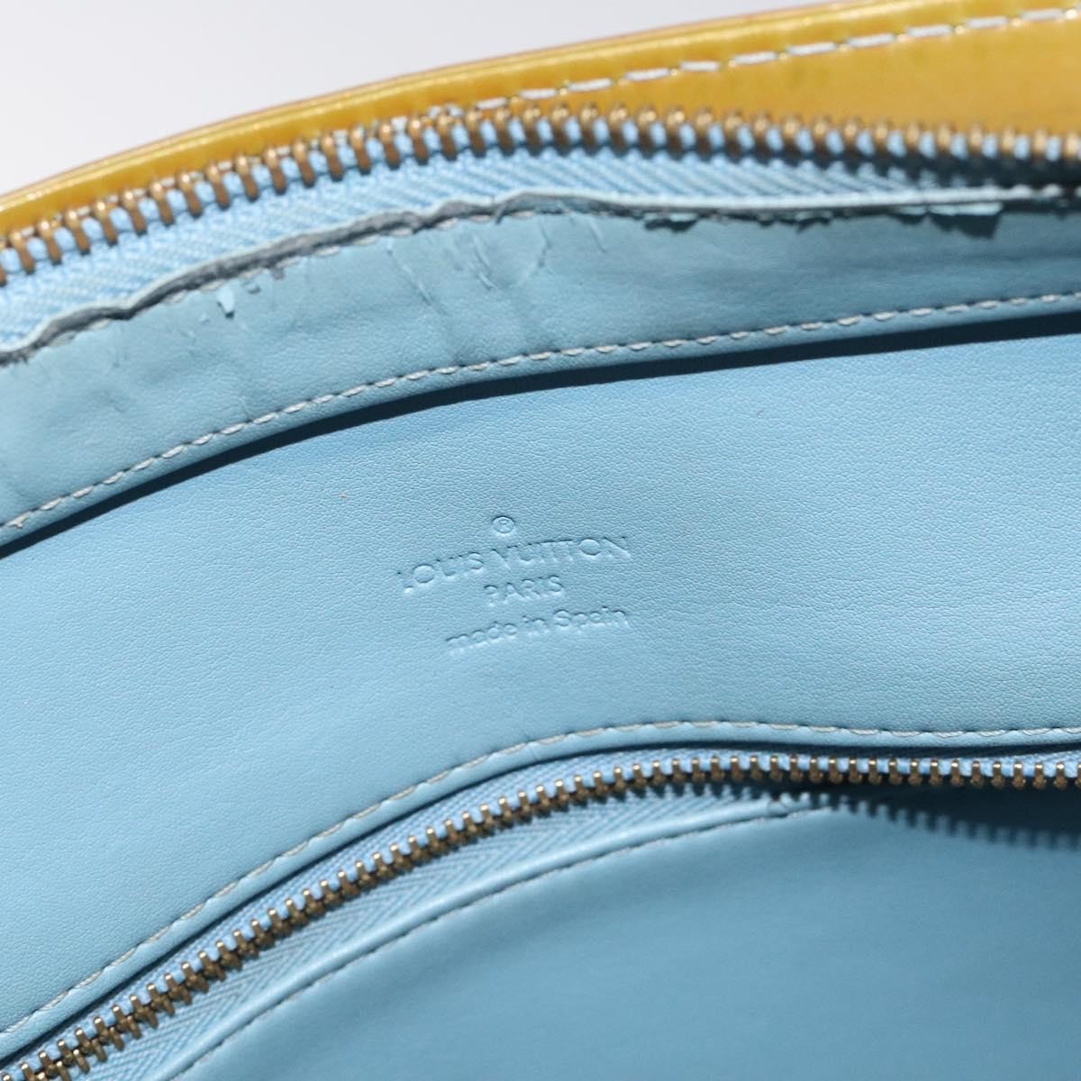 Louis Vuitton Houston Handbag Monogram Vernis, BLUE, PATENT_LEATHER, Handbag