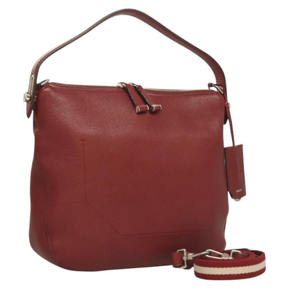 Bally Vintage Shoulder Bag Leather, RED, LEATHER, Shoulder bag