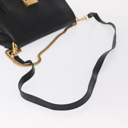 Givenchy GV3 Flap Bag Leather, BLACK, LEATHER, Shoulder bag