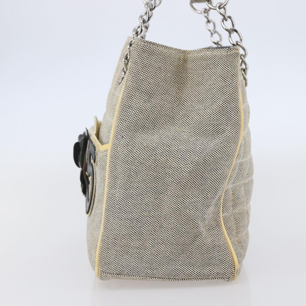 Chanel Camellia No.5 Tote Canvas, GRAY, CANVAS, Tote bag