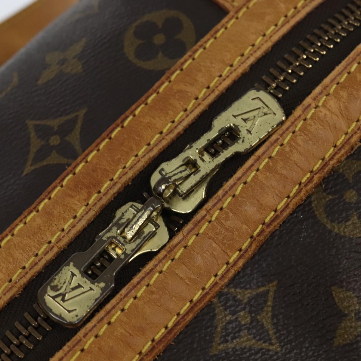 Louis Vuitton Sac Souple Handbag Monogram Canvas, BROWN, CANVAS, Travel bag