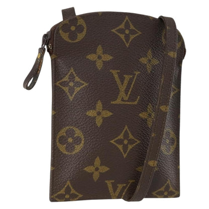 Louis Vuitton Pochette Secret Monogram canvas, BROWN, CANVAS, Clutche & pouche