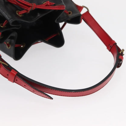 Louis Vuitton Bicolor Noe Handbag Epi Leather, BLACK, LEATHER, Shoulder bag