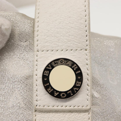 Bvlgari Logomania Tote bag Canvas, SILVER, CANVAS, Tote bag