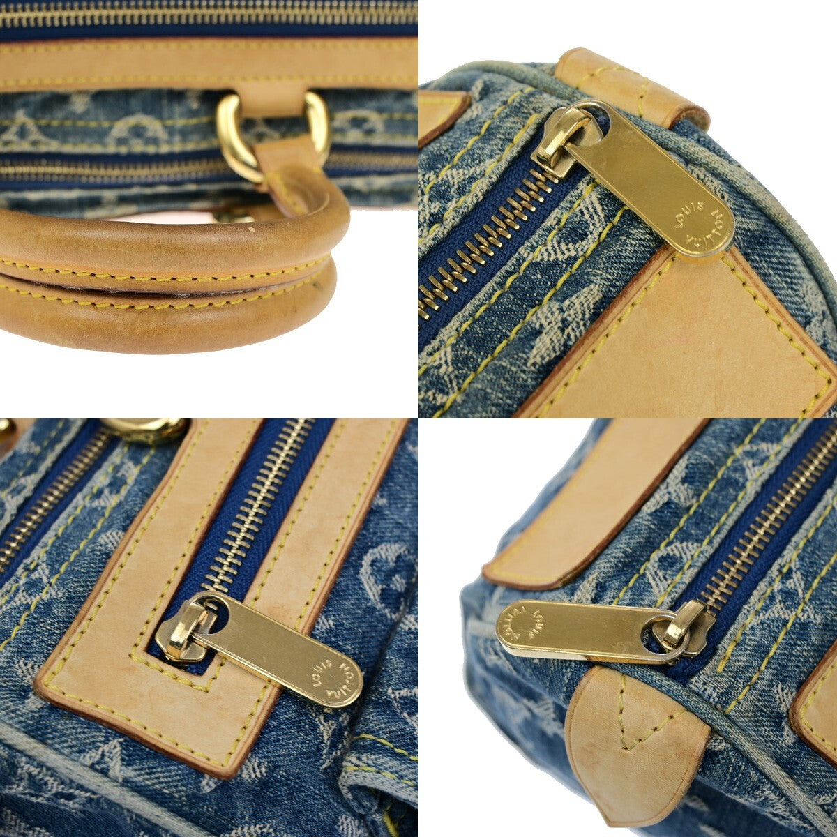 Louis Vuitton Neo Speedy Bag Denim, BLUE, DENIM_JEANS, Handbag