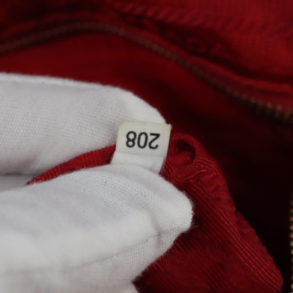 Prada Convertible Logo Tote Tessuto and Leather, RED, NYLON, Tote bag