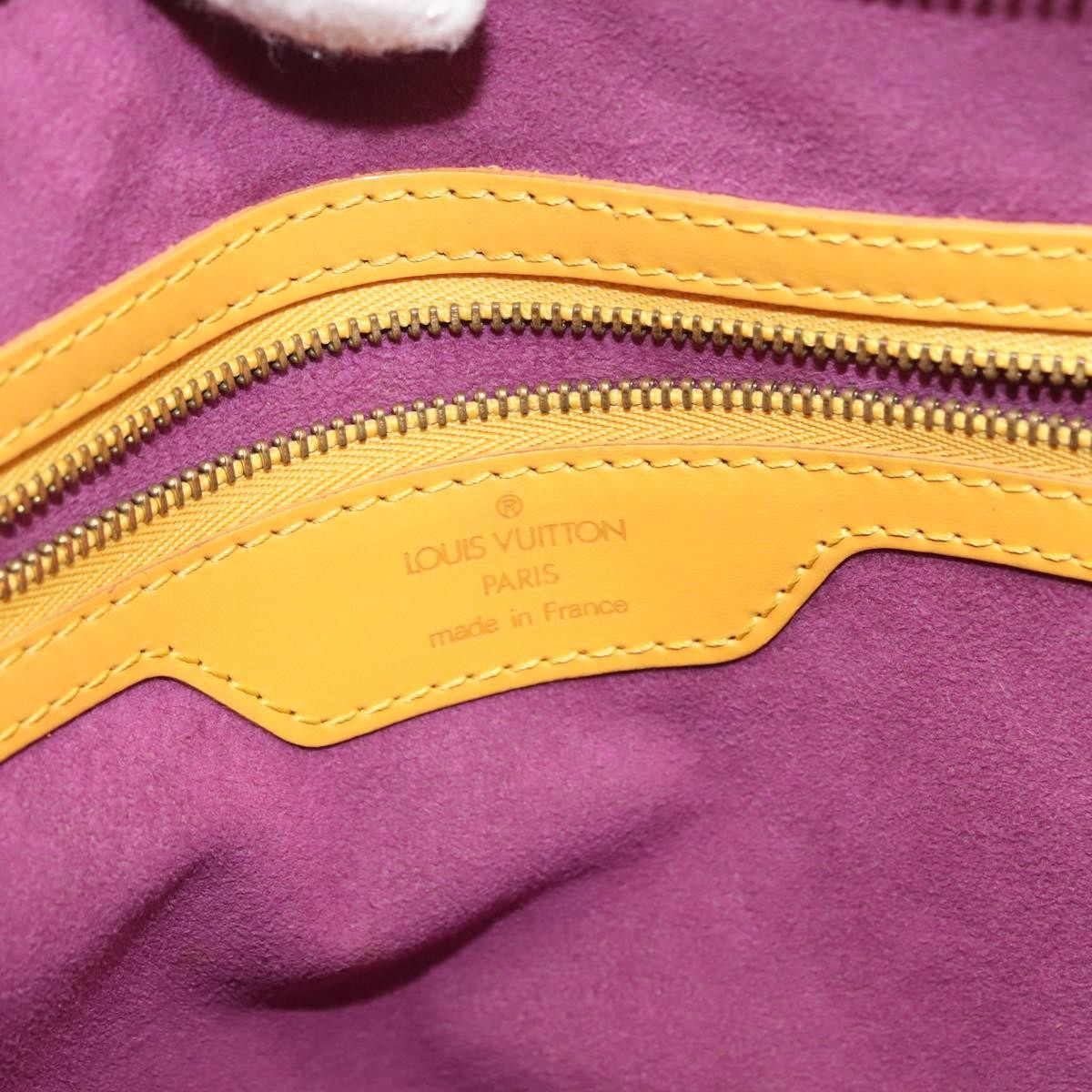 Louis Vuitton Saint Jacques Handbag Epi Leather, YELLOW, LEATHER, Shoulder bag