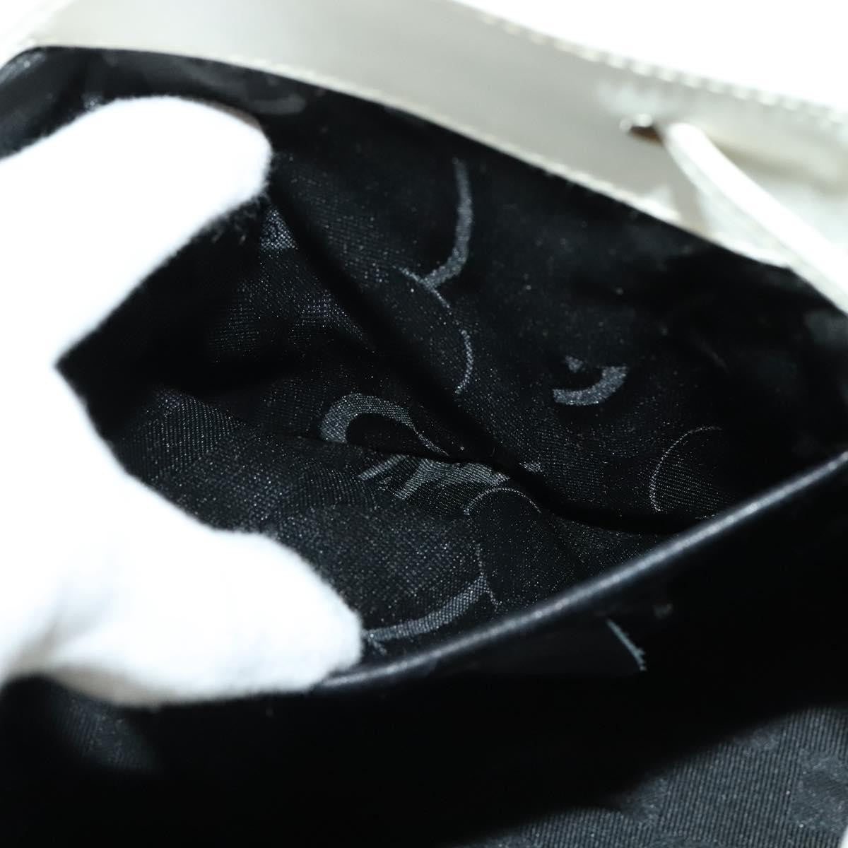 Salvatore Ferragamo Gancini Flap Drawstring Backpack Leather, WHITE, LEATHER, Backpack