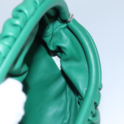 Bottega Veneta The Chain Pouch Leather, GREEN, LEATHER, Clutche & pouche