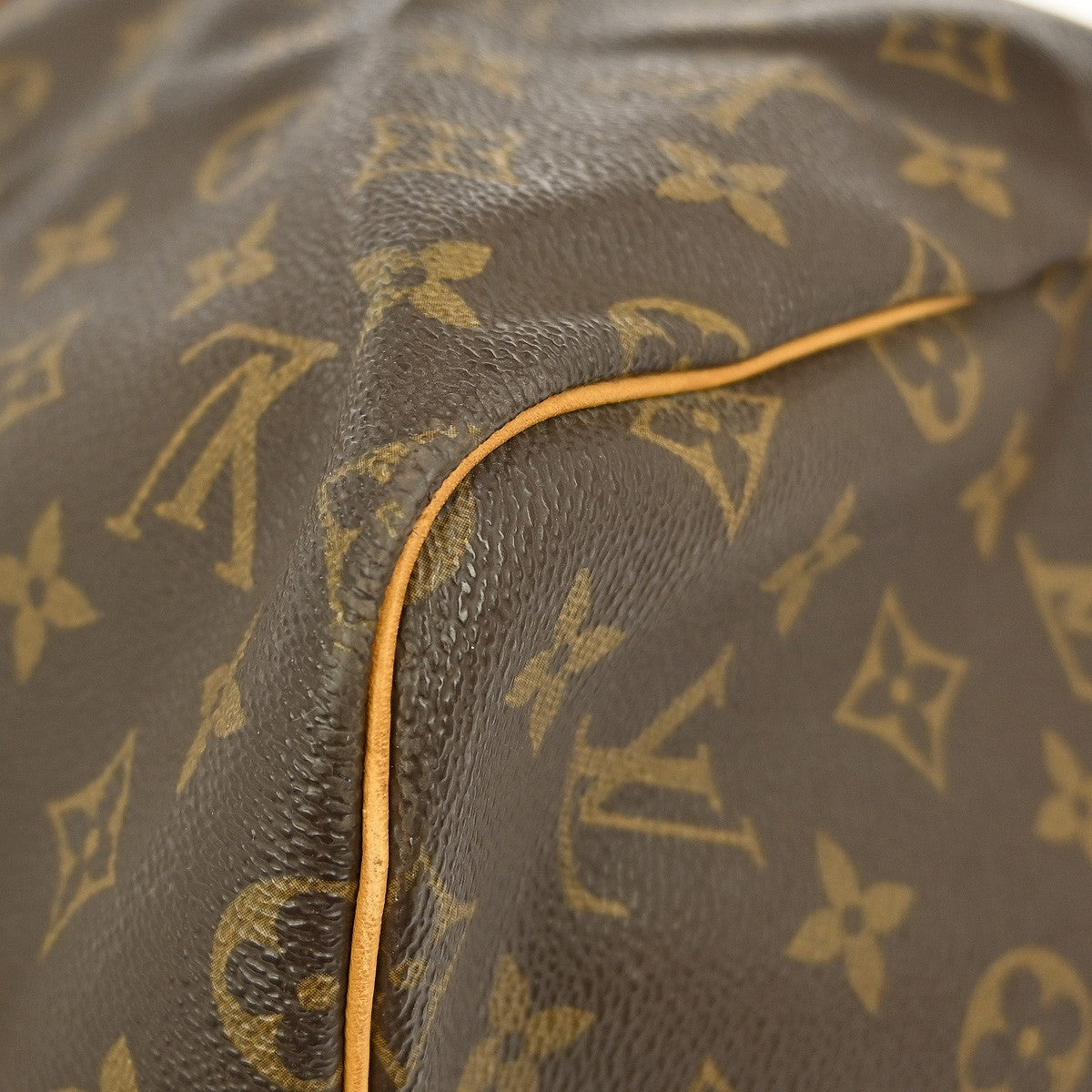 Louis Vuitton Keepall Bag Monogram Canvas, BROWN, CANVAS, Travel bag