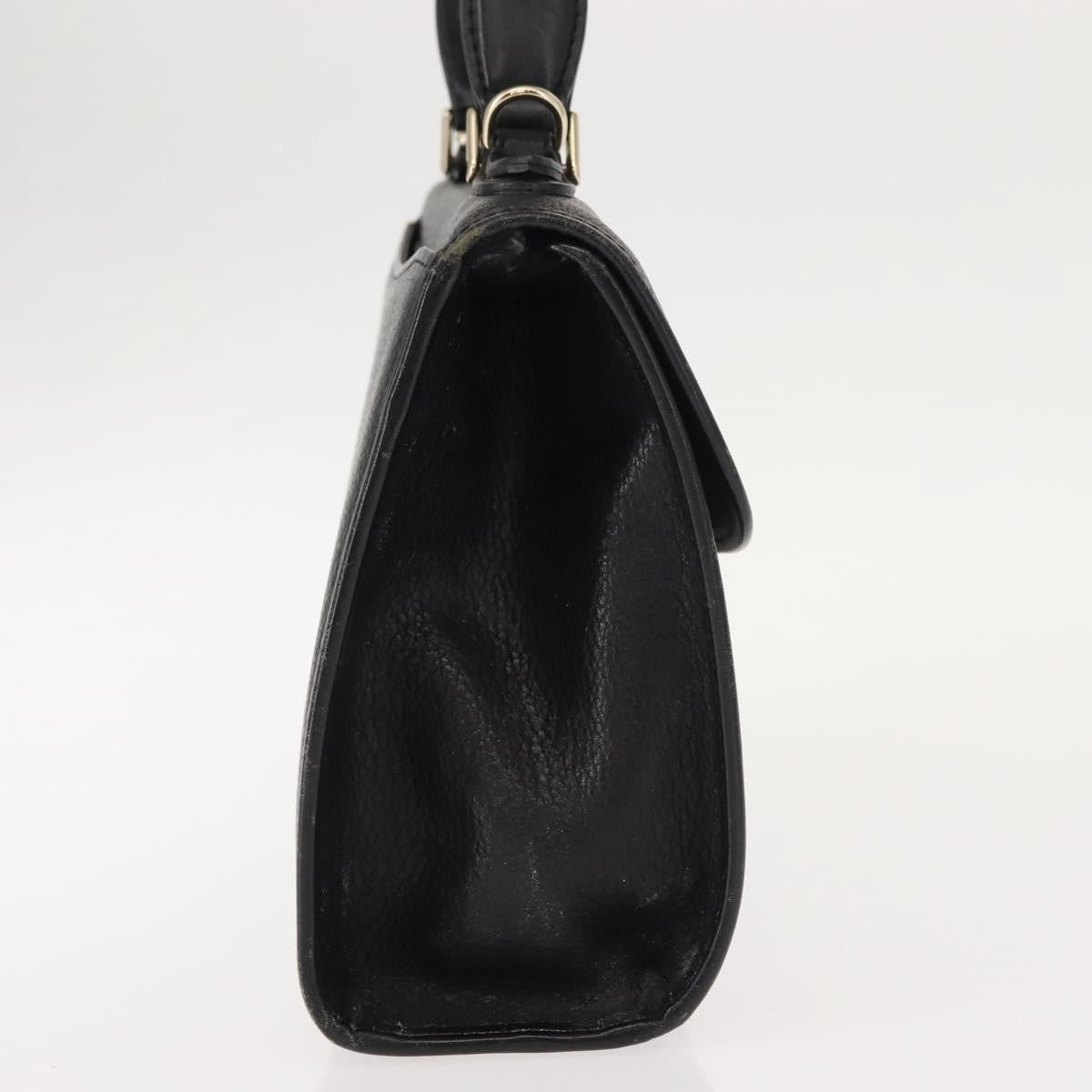 Burberry Vintage Handbag Leather, BLACK, LEATHER, Handbag