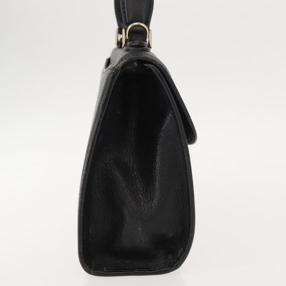Burberry Vintage Handbag Leather, BLACK, LEATHER, Handbag