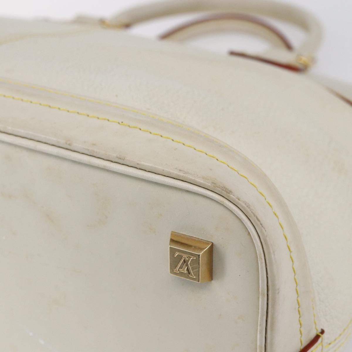 Louis Vuitton Suhali Lockit Handbag Leather, WHITE, LEATHER, Handbag