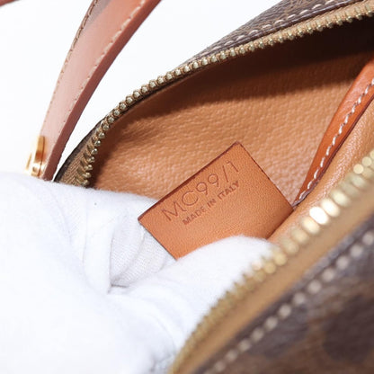 Celine Vintage Macadam Handbag Canvas, BROWN, CANVAS, Handbag