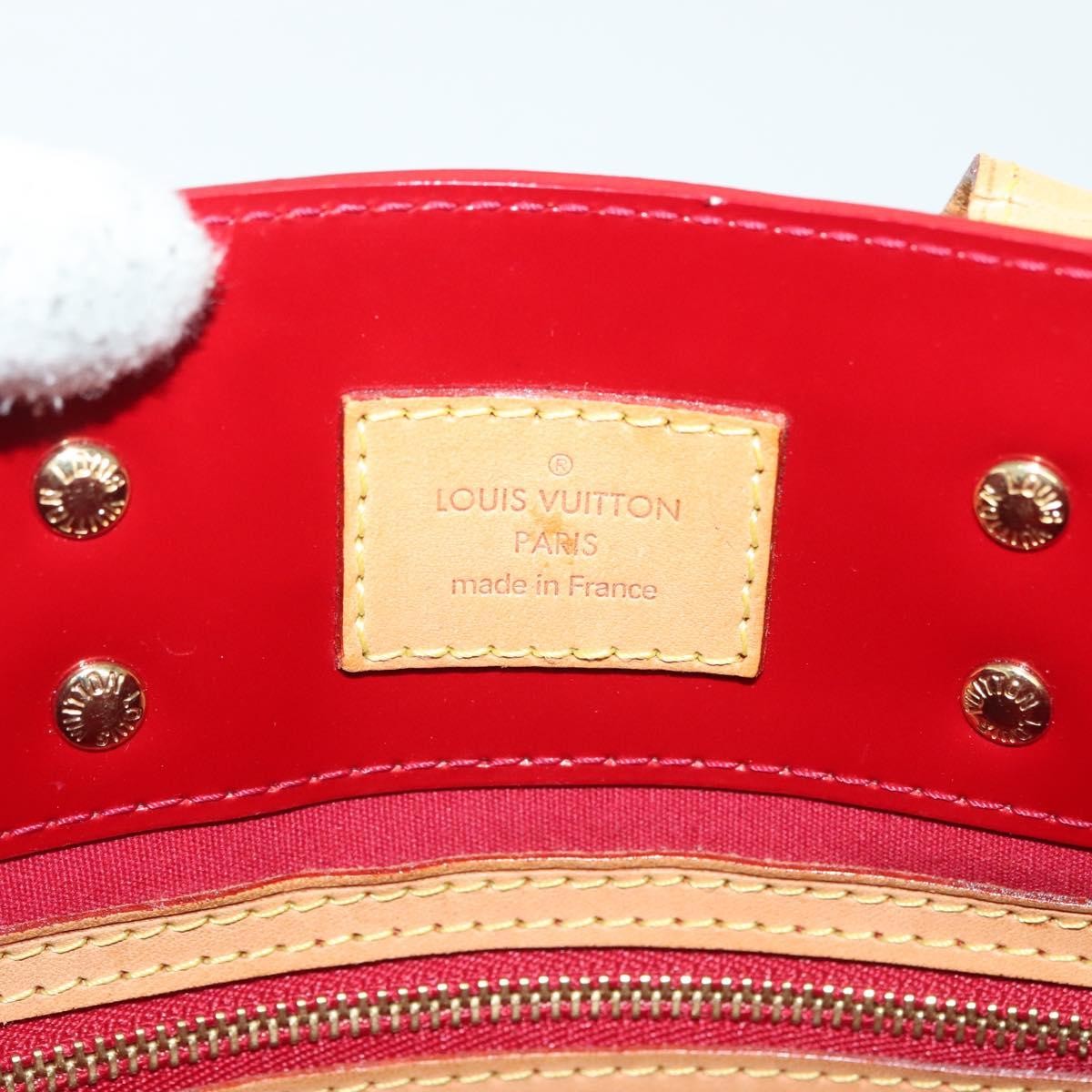 Louis Vuitton Reade Handbag Monogram Vernis, RED, PATENT_LEATHER, Handbag